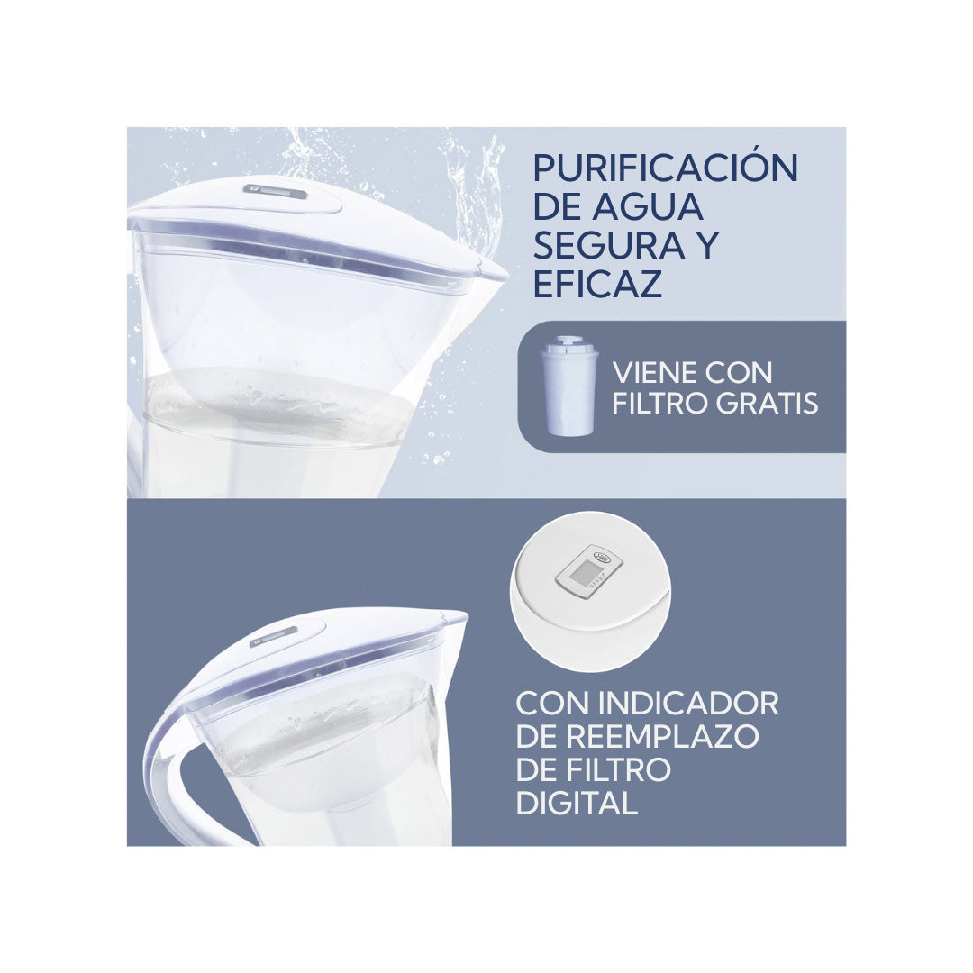 Jarra purificadora Bianca Home azul 2.4L