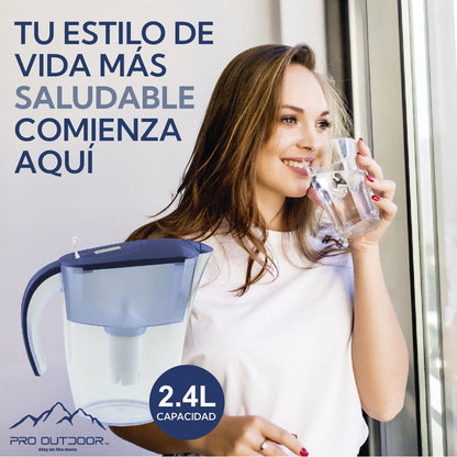 Jarra purificadora Bianca Home azul 2.4L