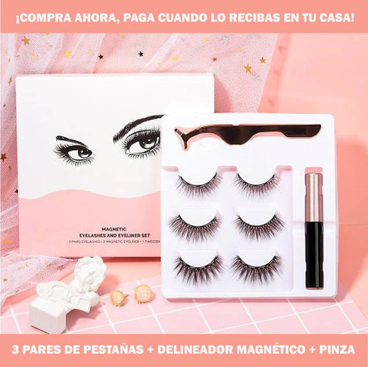 Set de pestañas magnéticas